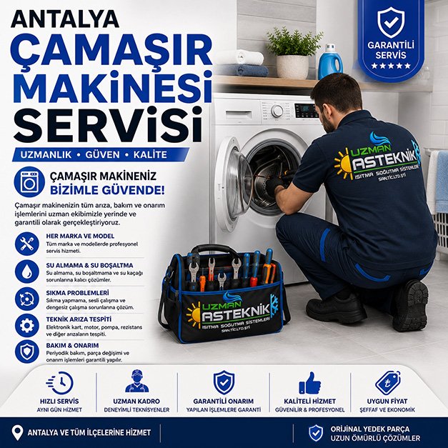 Antalya çamaşır makinesi servisi